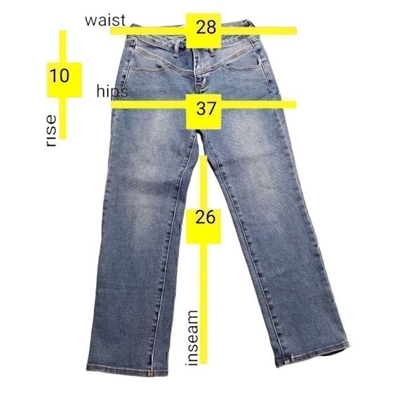 !it AMANDA High Rise Slim Ankle Blue Mom Jeans  - Picture 2 of 10